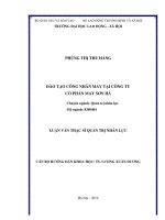 Đào tạo công nhân may tại công ty cổ phần may sơn hà 