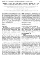 Nghiên cứu phân tích và dự báo lượng phát thải khí CO2 và CH4 trên hồ thuỷ điện sông Bung 4, Nam Giang, tỉnh Quảng Nam