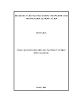 Nâng cao chất lượng nhân lực tại công ty cổ phần sông cầu hà bắc 