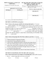 Bộ đề và đáp án thi HSG môn Tiếng Anh lớp 9 cấp huyện