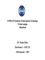 Lecture Electrical Engineering: Lecture 31 - Dr. Nasim Zafar