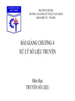 Bài giảng môn học Truyền số liệu: Chương 4 (phần 1) - CĐ Kỹ thuật Cao Thắng