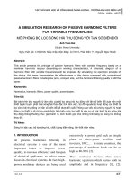 Mô phỏng bộ lọc sóng hài thụ động với tần số biến đổi