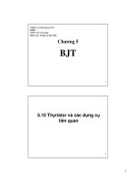 Bài giảng Dụng cụ bán dẫn: Chương 5 - Hồ Trung Mỹ (Phần 5)