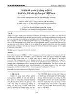 Mô hình quản lý công mới và tính khả thi khi áp dụng ở Việt Nam
