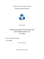 Thiết kế mạch khuyếch đại tín hiệu wifi đồng thời ở hai băng tần 2.4 và 5GHz