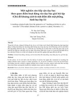 Một nghiên cứu tiếp cận dạy học theo quan điểm hoạt động vào dạy học giải bài tập (Chủ đề khoảng cách từ một điểm đến mặt phẳng, hình học lớp 11)