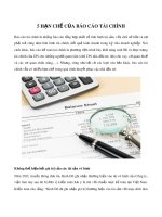 5 hạn chế của báo cáo tài chính