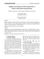 Nghiên cứu Didactic về khái niệm hình và hình vẽ biểu diễn trong hình học