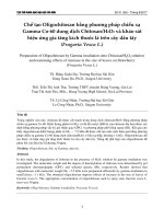 Chế tạo Oligochitosan bằng phương pháp chiếu xạ Gamma Co-60 dung dịch Chitosan/H2O2 và khảo sát hiệu ứng gia tăng kích thước lá trên cây dâu tây (Fragaria Vesca L.)