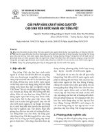 Giải pháp nâng cao kỹ năng giao tiếp cho sinh viên nước ngoài học tiếng Việt