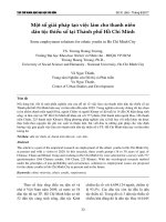 Một số giải pháp tạo việc làm cho thanh niên dân tộc thiểu số tại Thành phố Hồ Chí Minh