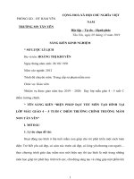 SKKN  biện pháp dạy tốt môn tạo hình tại lớp mẫu giáo 4–5 tuổi c điểm trường chính trường mầm non tân yên