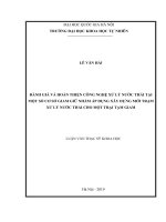 Đánh giá và hoàn thiện công nghệ xử lý nước thải tại một số cơ sở giam giữ nhằm áp dụng xây dựng mới trạm xử lý nước thải cho một trại tạm giam 