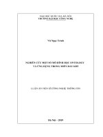 Nghiên cứu một số mô hình học ontology và ứng dụng trong miền dầu khí 