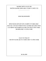 Hình thành liên kết giữa nghiên cứu khoa học – đào tạo   sản xuất nhằm nâng cao hiệu quả khai thác các phòng thí nghiệm tại viện ứng dụng công nghệ   bộ khoa học và công nghệ 