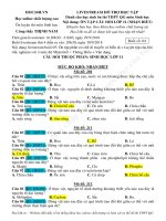 BUỔI 4 PHẦN 1  KIẾN THỨC lớp 11 (NHẬN BIẾT) IN 