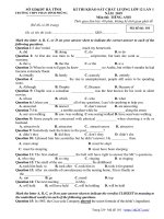 de thi kscl tieng anh 12 lan 1 nam 2019 truong phan dinh phung ha tinh 