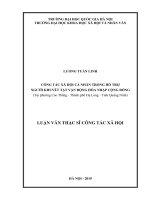 Công tác xã hội cá nhân trong hỗ trợ người khuyết tật vận động hòa nhập cộng đồng (tại phường cao thắng   thành phố hạ long  tỉnh quang ninh) 