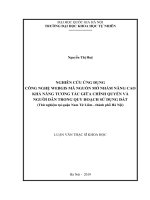 Nghiên cứu ứng dụng công nghệ WebGIS mã nguồn mở nhằm nâng cao khả năng tương tác giữa chính quyền và người dân trong quy hoạch sử dụng đất (thử nghiệm tại quận nam từ liêm, thành phố hà nội 