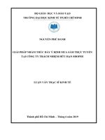 Giải pháp nhằm thúc đẩy ý định mua sắm trực tuyến tại công ty trách nhiệm hữu hạn shopee 