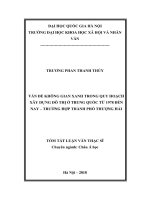 Vấn đề không gian xanh trong quy hoạch xây dựng đô thị ở trung quốc từ 1978 đến nay – trường hợp thành phố thượng hải 