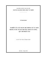 Nghiên cứu xây dựng hệ thống xử lý asen trong nước ngầm cho mục đích ăn uống, quy mô phân tán 