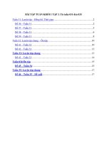 Bài tập tuần tập 3  khối 1  tuần 031 035 