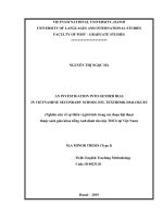 An investigation into gender bias in vietnamese secondary school EFL textbook dialogues 