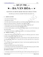 đề cương ôn thi môn quản trị đa văn hóa 