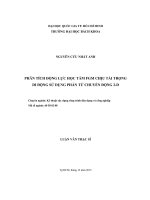 Phân tích động lực học tấm FGM chịu tải trọng di động sử dụng phần tử chuyển động 2D