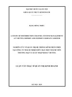 Nghiên cứu về quản trị hệ thống kênh phân phối tại công ty trách nhiệm hữu hạn một thành viên thương mại và xuất nhập khẩu viettel 