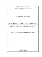 Phát triển tư duy phản biện cho học sinh trung học cơ sở thông qua dạy học về chủ đề phương trình bậc hai và định lý vi ét 