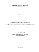 Nghiên cứu đánh giá tính bền vững của ban quản lý vịnh hạ long và đề xuất giải pháp hoàn thiện 