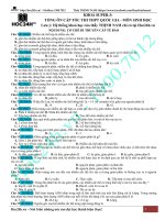 TONG ON DE 02 cơ CHẾ DI TRUYỀN cấp tế bào nhận biết và thông hiểu IN 