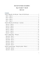 BÀI TẬP TUẦN HỌC KỲ II KHỐI 5