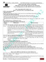 CHỐNG LIỆT môn SINH bài 1 lí THUYẾT về TRAO đổi nước ở THỰC vật 