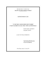 Vấn đề trục lợi bảo hiểm thất nghiệp ở việt nam hiện nay qua thực tiễn tại ninh thuận 