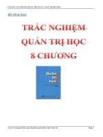640 câu trắc nghiệm quản trị học có đáp án full 8 chương (new)