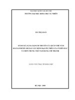 Đánh giá sự đa dạng di truyền của quần thể nấm magnaporthe oryzae gây bệnh đạo ôn trên lúa ở miền bắc và miền trung việt nam bằng chỉ thị SSR 