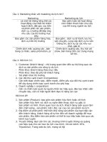 đề cương thi cuối kì marketing du lịch mới nhất ( kèm đáp án)