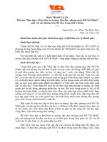 BẢN THAM LUẬN Tiếp tục “Học tập và làm theo tư tưởng, đạo đức, phong cách Hồ Chí Minh” gắn với các phong trào thi đua trong nhà trường