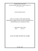 Công tác xã hội cá nhân trong hỗ trợ chăm sóc sức khỏe người cao tuổi tại phường hà tu, thành phố hạ long, tỉnh quảng ninh 