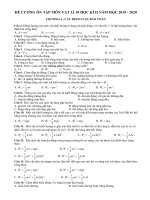 Loga vn đề cương ôn thi vật lý 10 đề bài