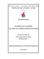Tạo động lực lao động tại công ty cổ phần đường sắt hà hải 
