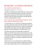 Bài tập nhóm môn lý thuyết tài chính tiền tệ: Quỹ đầu tư