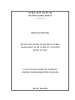 Quản lý dự án đầu tư xây dựng cơ bản tại ban quản lý dự án đầu tư xây dựng quận cầu giấy 