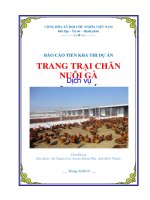 Tư vấn lập dự án Trang trại nuôi gà tỉnh Bình Phước  PICC  www.lapduandautu.vn | 0903034381