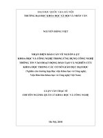 Nhận diện rào cản về nguồn lực khoa học và công nghệ trong ứng dụng công nghệ thông tin vào hoạt động đào tạo và nghiên cứu khoa học trong các cơ sở giáo dục đại học 
