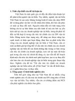 Tái cấu trúc tài chính các doanh nghiệp vận tải biển niêm yết ở việt nam (tt) 